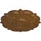 Ekena Millwork Deria Ceiling Medallion (Fits Canopies up to 6"), Hand-Painted Smokey Topaz, 20 1/4"OD x 1 1/2"P CM20DRSTF - alternate 4